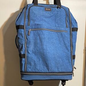 Bingqi Blue Men's Rolling Travel Bag